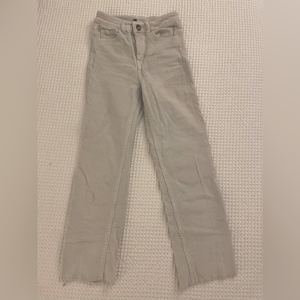 H&M white corduroy pants
